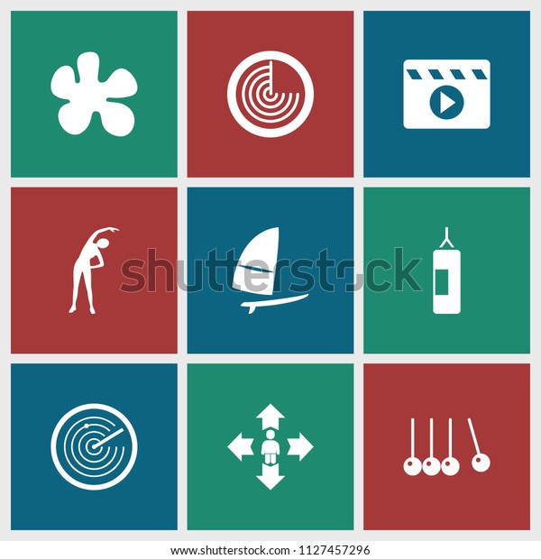 Action Icon Collection 9 Action Filled Stock Vector (Royalty Free ...