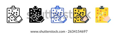 Action Icon Collection With Multiple Styles