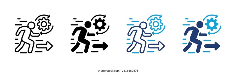 Elemento de icono de acción para diseño