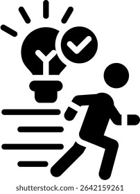 Action Icon Glyph Vector Illustration