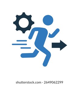 Ícone de ação Ilustração de vetor misto