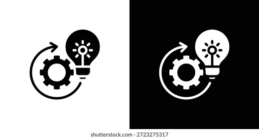 Ícone De Ação Definir Preto-E-Branco