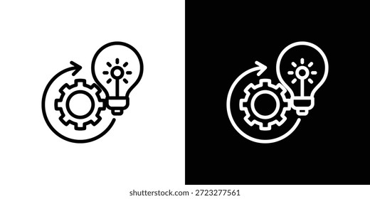 Ícone De Ação Definir Preto-E-Branco