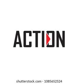 ACTION Letter Logo Design Vector