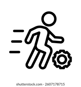 action line icon illustration vector graphic. Simple element illustration vector graphic, suitable for app, websites, and presentations isolated on white background