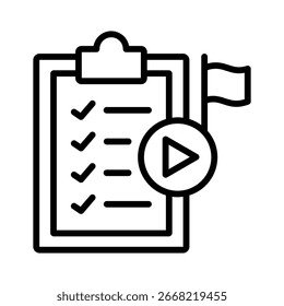 Elemento de ícone da missão de ação para design