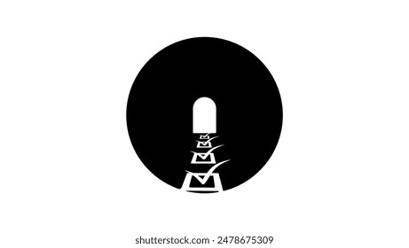 Action plan , black isolated silhouette