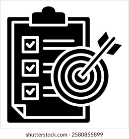 Action Plan Icon Element For Design