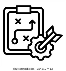 Action Plan Icon Element For Design