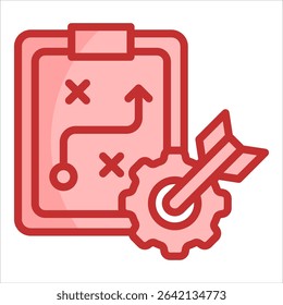 Action Plan Icon Element For Design