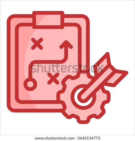 Action Plan Icon Element For Design