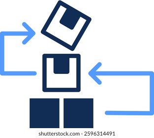 Action Plan Icon Glyph Color Vector Illustration