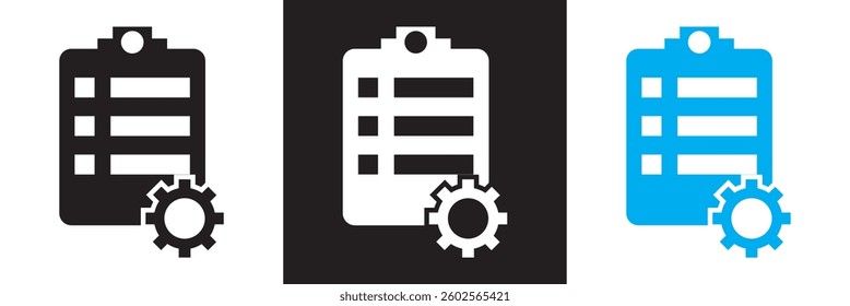 Action plan  icon . Vector illustration. isolated on white and black background. EPS 10