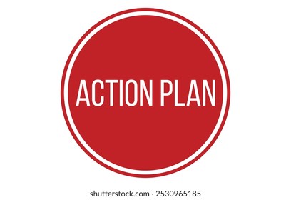 Action plan Rubber Stamp Seal Vector illustration isolated on white background