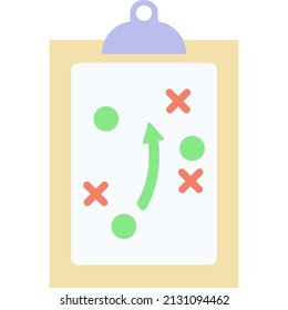 Action plan vector icon. Marketing management, strategic business mission and project analysis. Clipboard isolated on white background