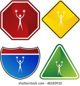 Action posiert Strichfigur einzeln Web-Symbol auf einem Hintergrund.