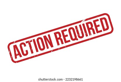 Action Required Rubber Stamp Seal Vector