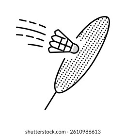 action shuttlecock racket color icon vector. action shuttlecock racket sign. isolated symbol illustration