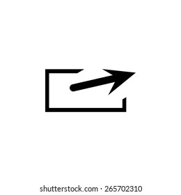 Action sign icon