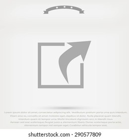 Action sign icon