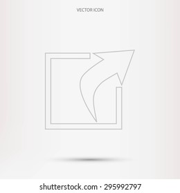 Action sign icon