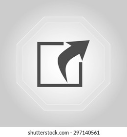 Action sign icon