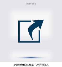 Action sign icon