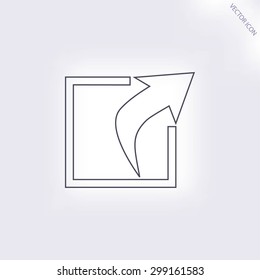 Action sign icon