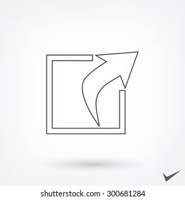 Action sign icon