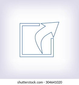 Action sign icon
