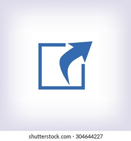 Action sign icon
