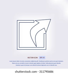 Action sign icon
