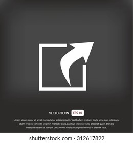Action sign icon
