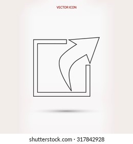 Action sign icon