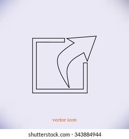 Action sign icon