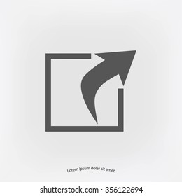 Action sign icon