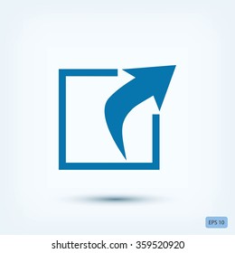 Action sign icon