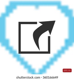 Action sign icon