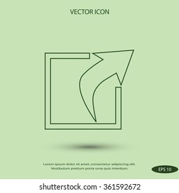 Action sign icon