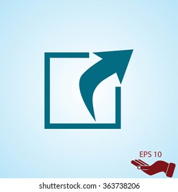 Action sign icon