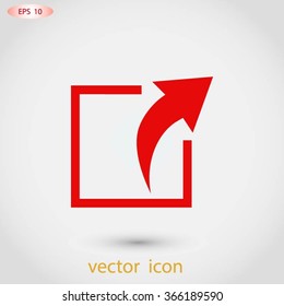 Action sign icon