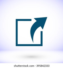 Action sign icon