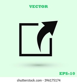 Action sign icon
