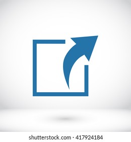 Action sign icon
