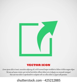 Action sign icon