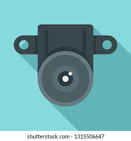 Action small camera icon. Flat illustration of action small camera vector icon for web design