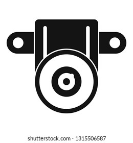 Action small camera icon. Simple illustration of action small camera vector icon for web design isolated on white background