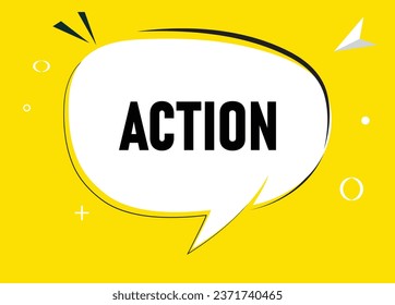 Action speech bubble text. Hi There on bright color for Sticker, Banner and Poster. vector illustration.