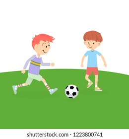 16 Poor children playing soccer Stock Illustrations, Images & Vectors ...