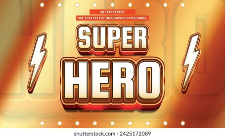 THE ACTION SUPERHERO TEXT EDITABLE 3D EFFECT POWER LETTER TYPEFACE 10